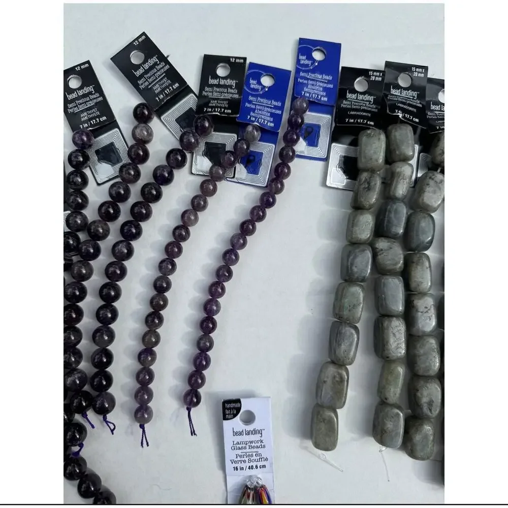 New Beading Supplies Gemstone Beads Lot - Sterling Silver Hardware Clasps